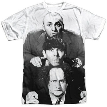 Three Stooges Slapstick Comedic Group Icons Shemp We're Morons Adult T-Shirt Three Stooges Slapstick Comedic Group Icons Shemp We're Morons Adult T-Shirt